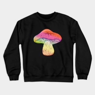 colorful, tie-dye mushroom Crewneck Sweatshirt